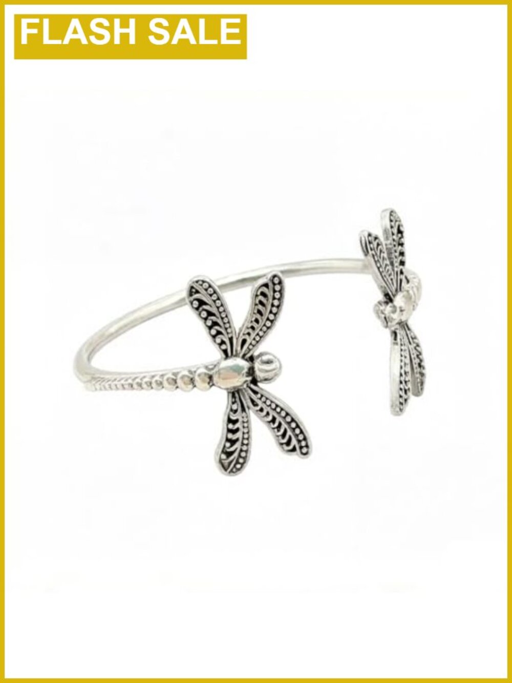 Dragonfly Cuff Bracelet Open Bangle Antique Silver Bohemian Women Jewelry Gift